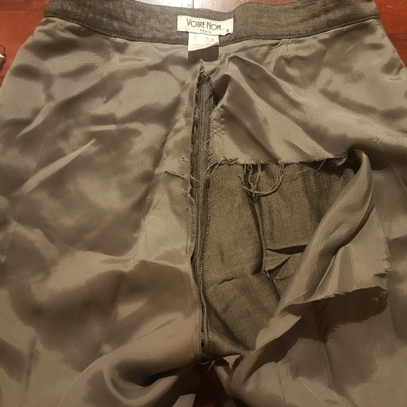Grey Pleated Pants - Picture 7 of 8